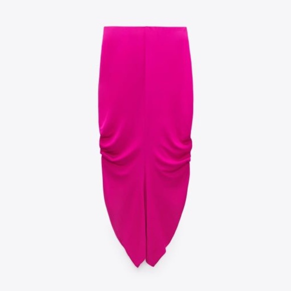ZARA DRAPED SIDE SKIRT SIZE M - Picture 3 of 7